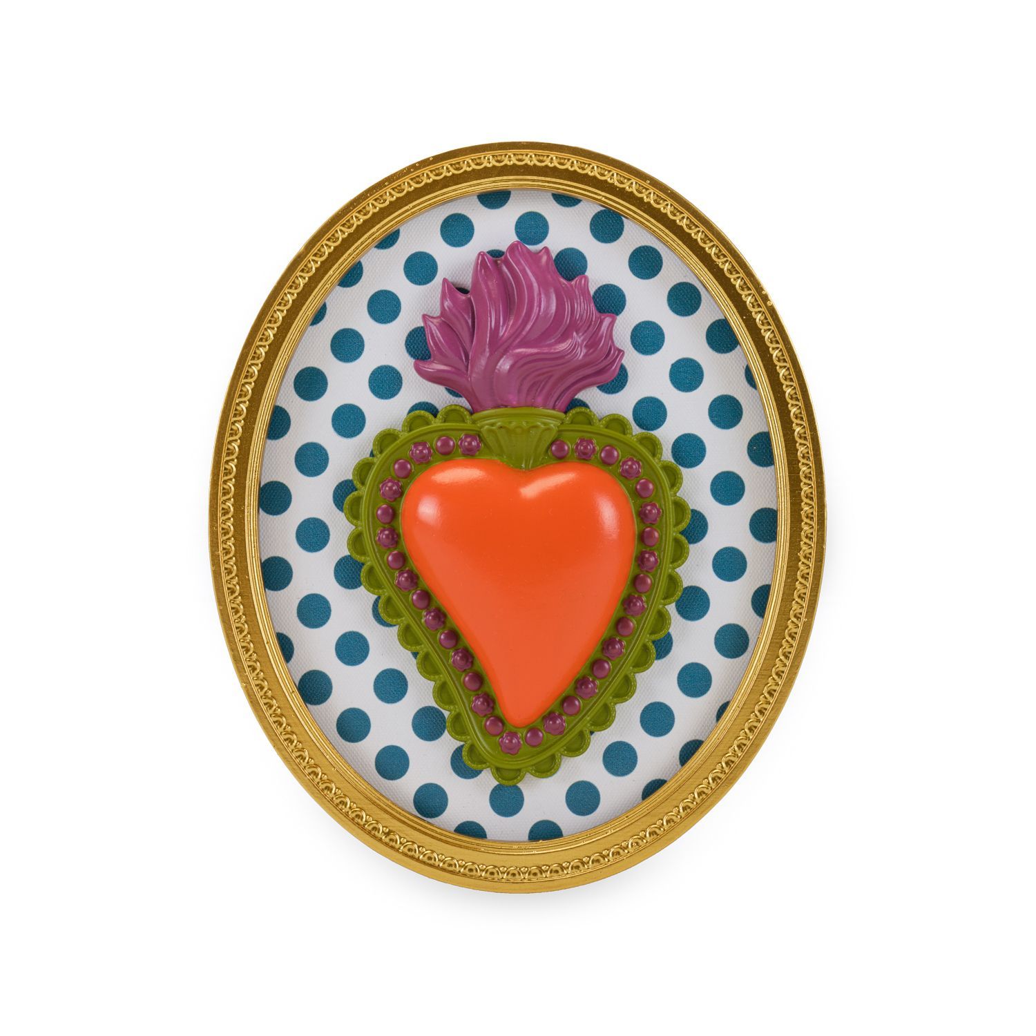 Cornice ovale con cuore sacro - Henriette