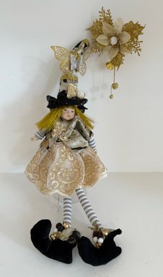 Folletto Femmina Bianco con Campanella Folletto Femmina Bianco con Campanella