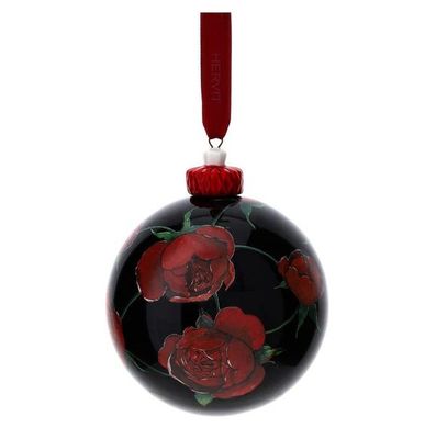 Sfera Vetro Soff.Dia.10Cm Rose Baccarat nera - Hervit Sfera Vetro Soff.Dia.10Cm Rose Baccarat nera - Hervit