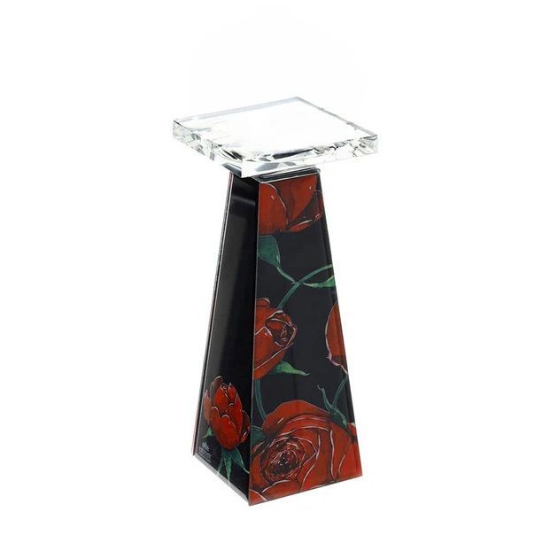 Portacandele Cristallo Piramide h 23Cm - Hervit