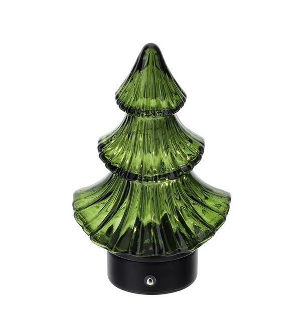 Lampada Led Albero Vetro Verde H 21 cm - Hervit