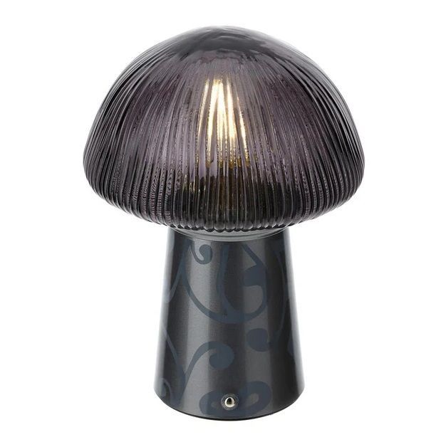 Lampada Led Crown Vetro Grigio - Hervit