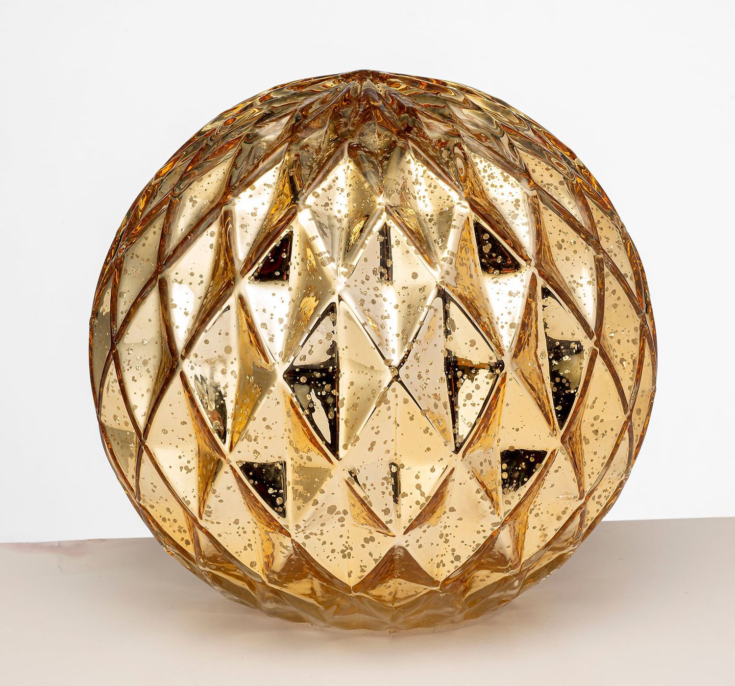 ​Palla in vetro oro con luce led Diam 19 cm - Lamart