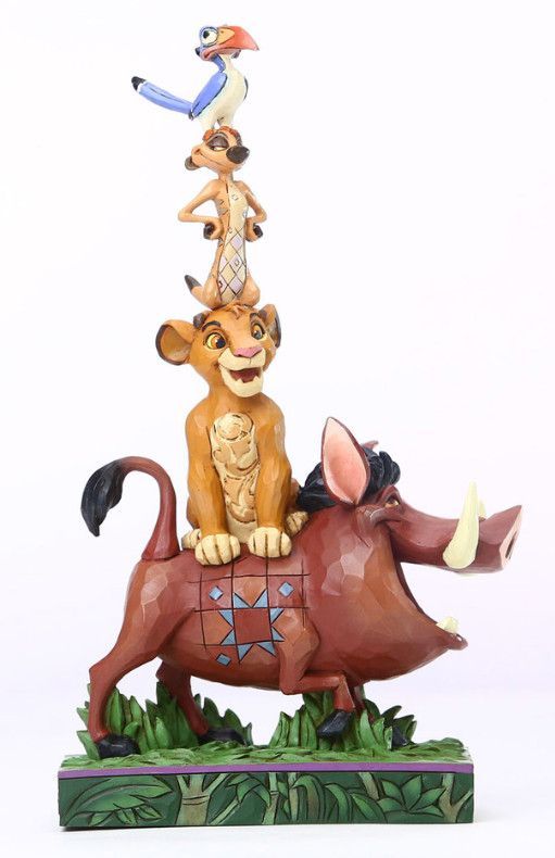 Il Re Leone e amici formano una torre "Disney Traditions" - Jim Shore