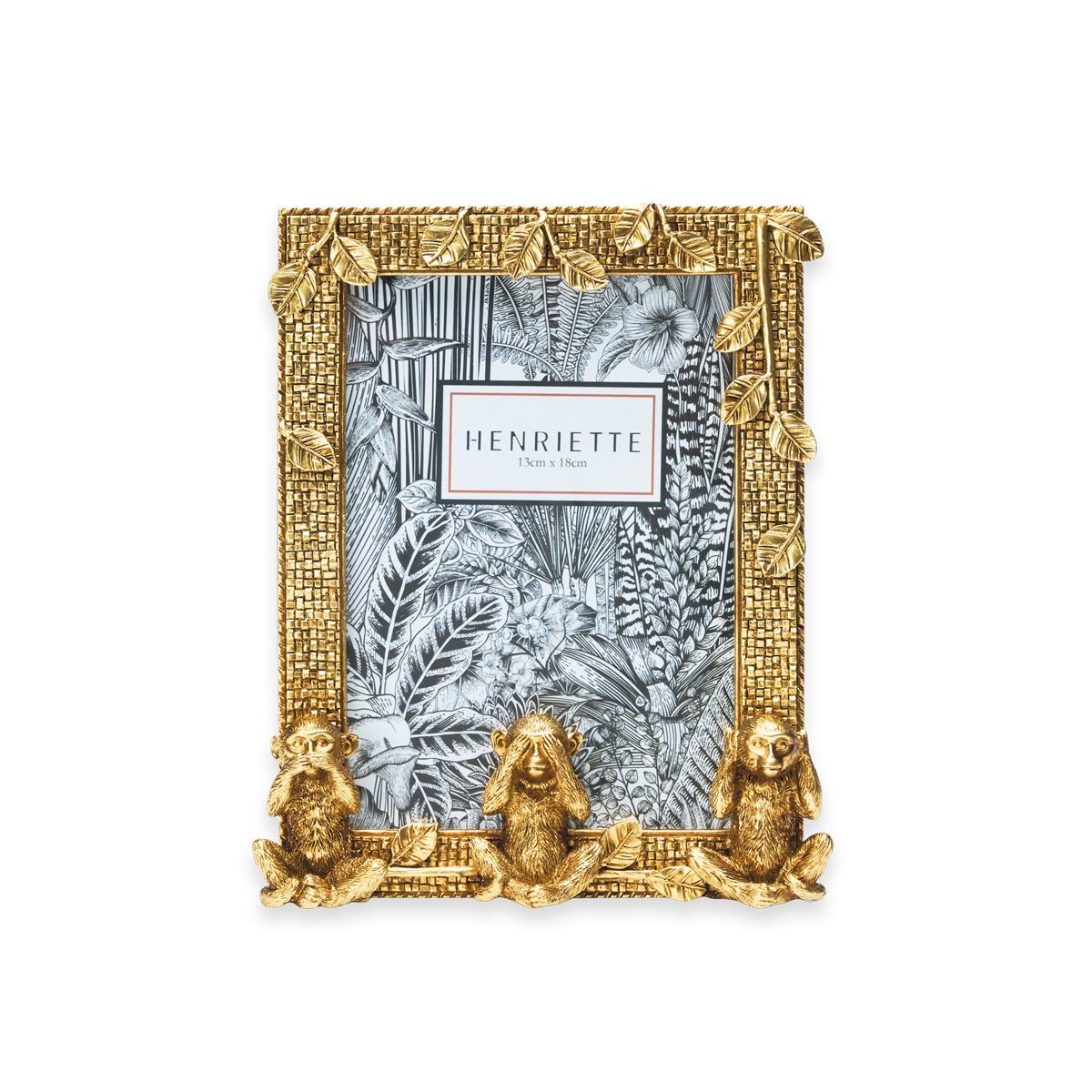 Cornice tre scimmiette 13x18 - Henriette
