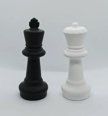 Coppia Scacchi in ceramica Opaca H 28 cm