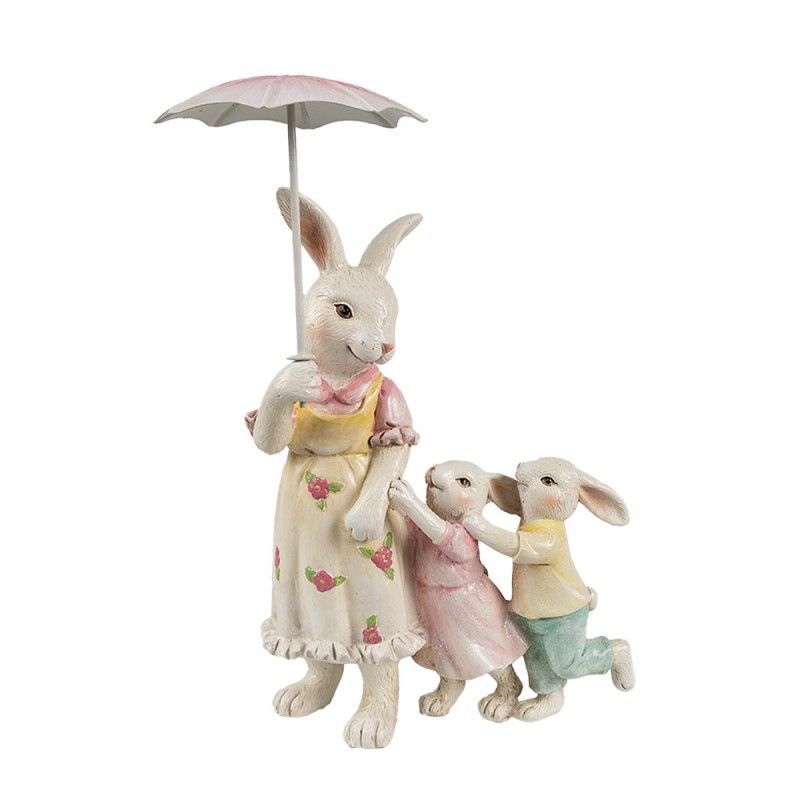 Mamma coniglia con cuccioli - Clayre & Eef