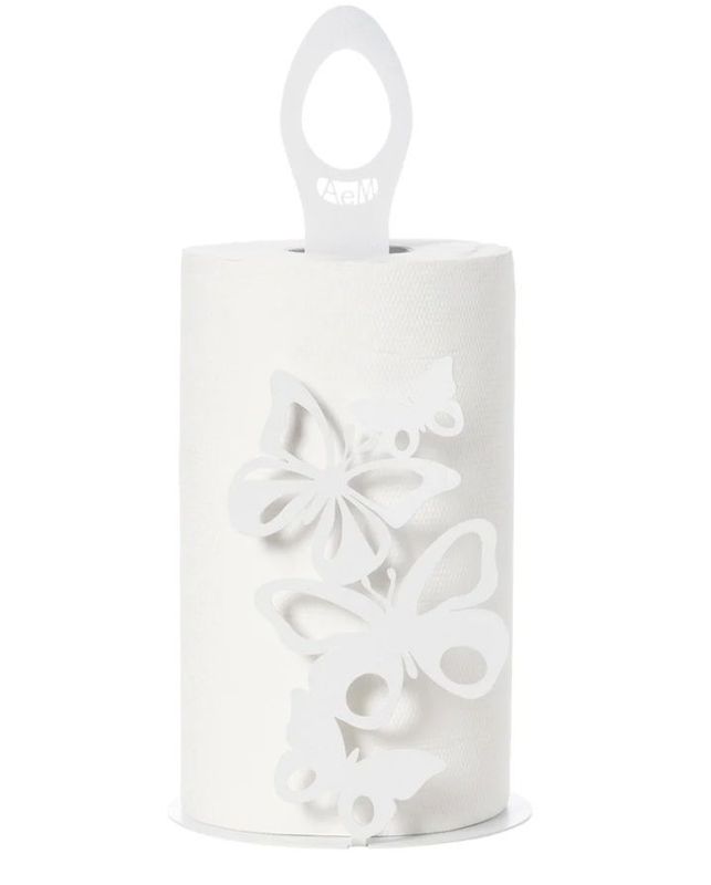 ​Porta rotoli Farfalloso BIANCO - Arti e Mestieri