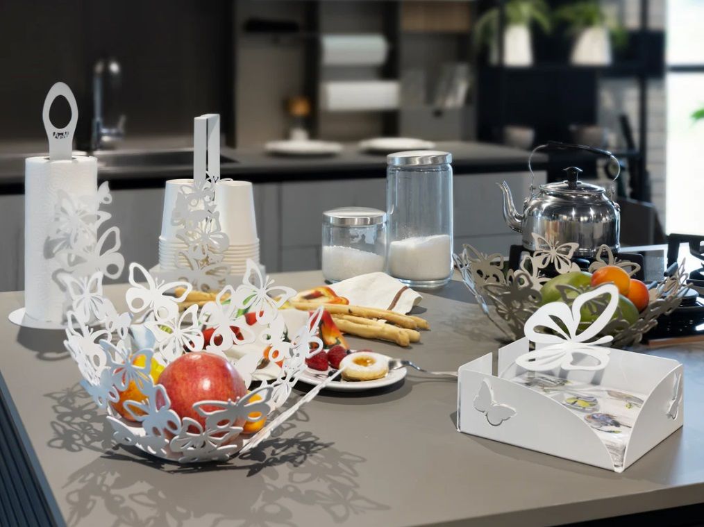 Centrotavola Farfalloso grande SABBIA - Arti e Mestieri