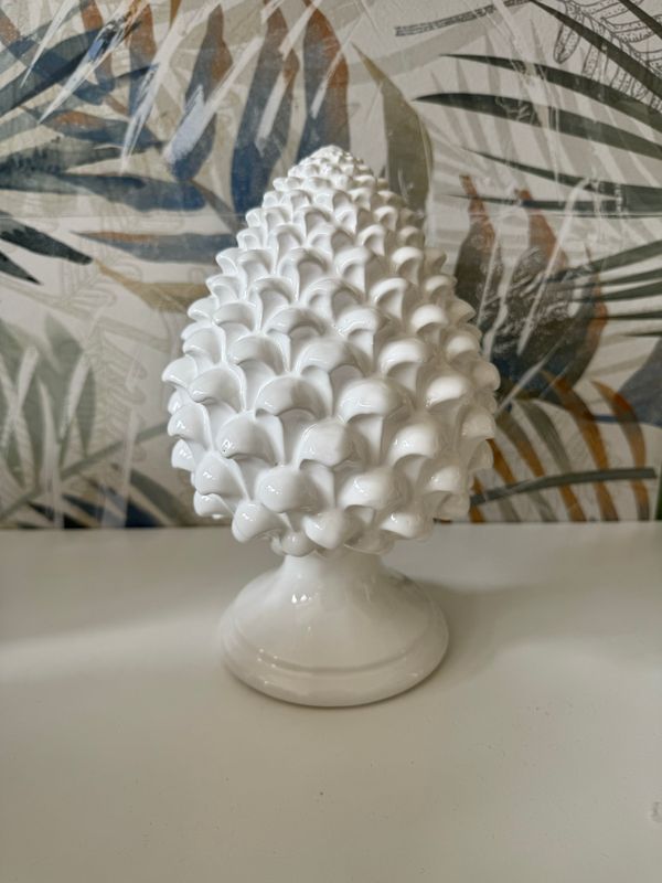 Pigna Bianca H 25 - Ceramica Caltagirone