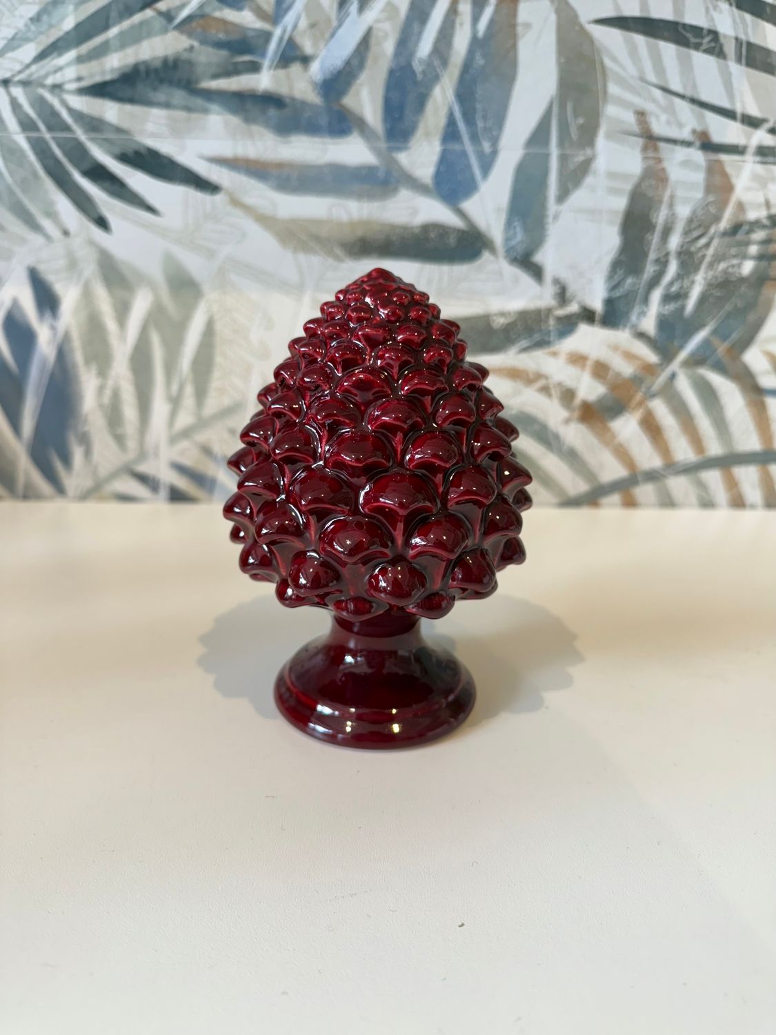 Pigna Bordeaux H 15 - Ceramica Caltagirone