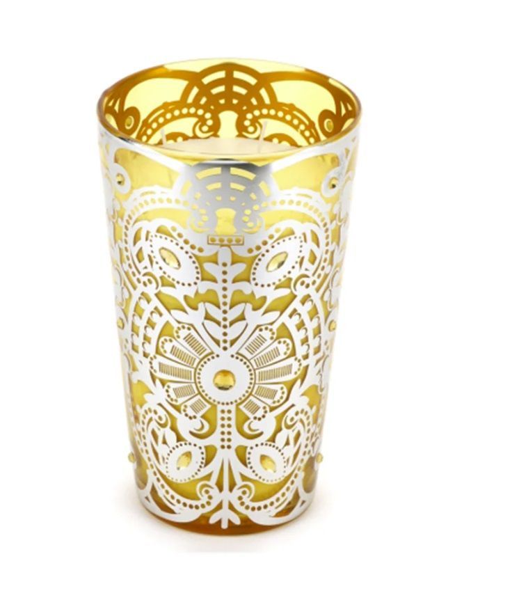 ​Candela in vaso di vetro Byzantium D14xH23 - Hervit