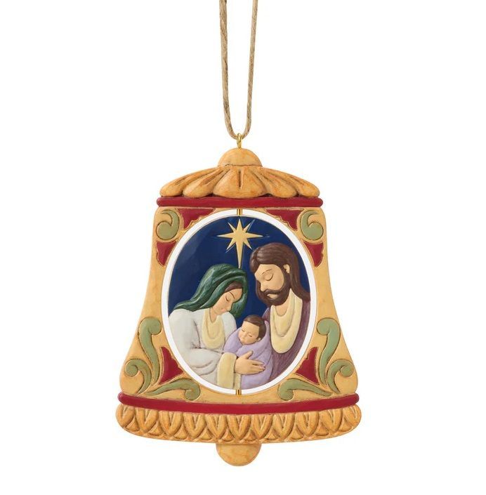 Decorazione da appendere Sacra Famiglia rotante - Jim Shore