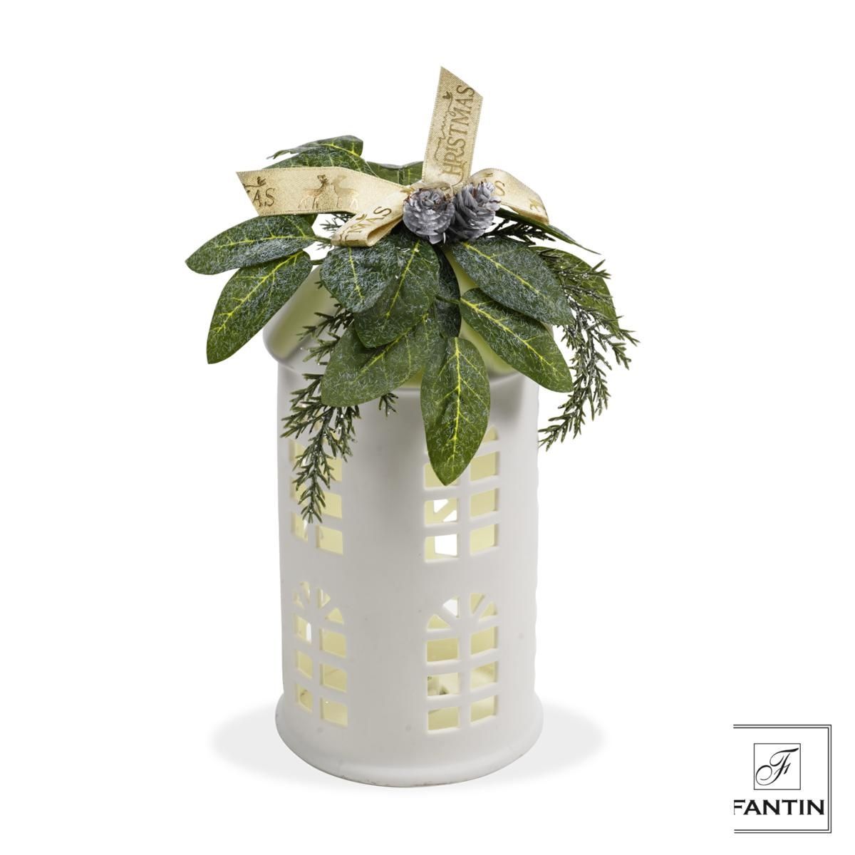 Casetta in porcellana con luce led Casetta in porcellana con luce led