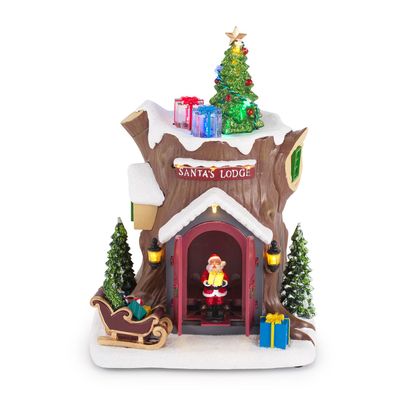 Albero con babbo Natale con Luci, musica e movimento Albero con babbo Natale con Luci, musica e movimento