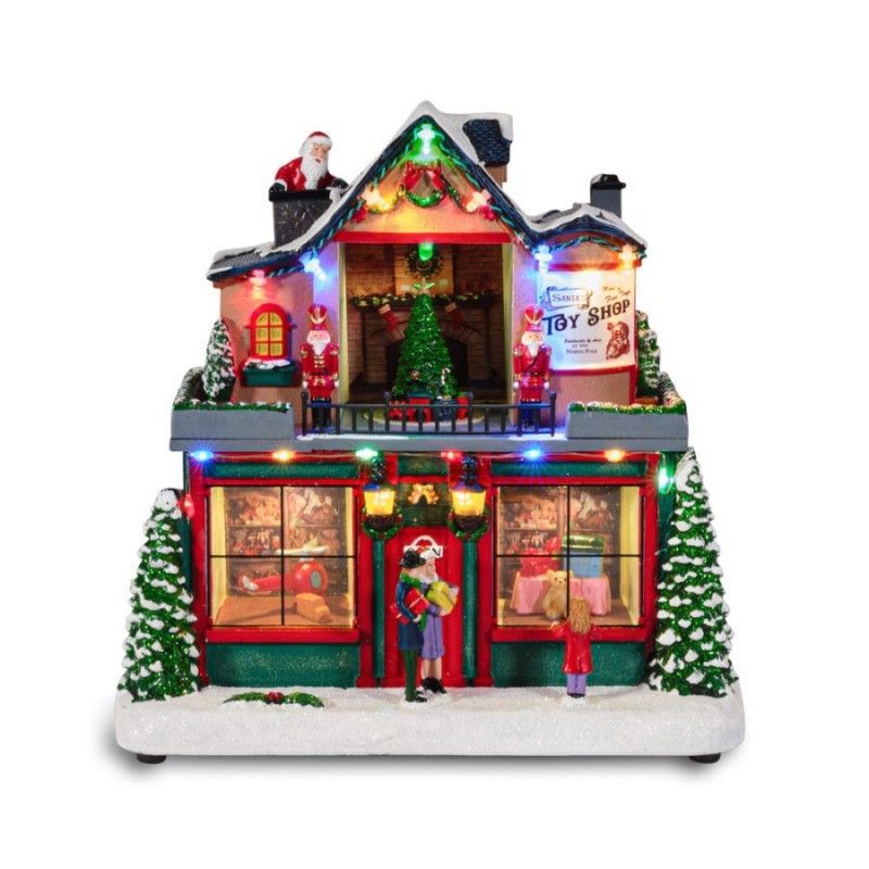 Villaggio Toy Shop con luci, musica e movimento - Henriette