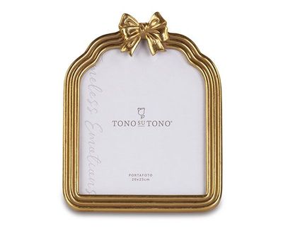 ​Portafoto fiocco oro 20x25 - Tono su tono