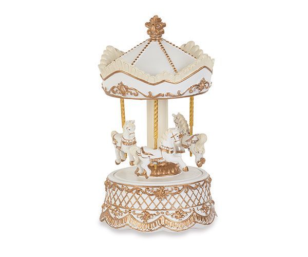 Carillon Carosello Bianco e oro - Tono su Tono Carillon Carosello Bianco e oro - Tono su Tono
