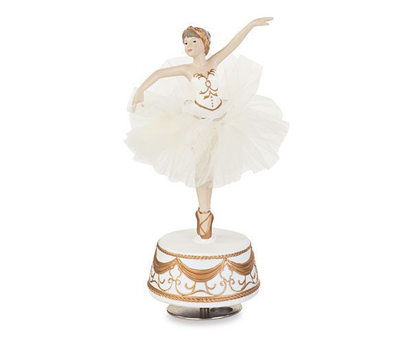 Carillon ballerina bianca e oro - Tono su Tono Carillon ballerina bianca e oro - Tono su Tono