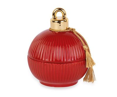 Candela profumata sfera di natale rossa - tono su Tono Candela profumata sfera di natale rossa - tono su Tono