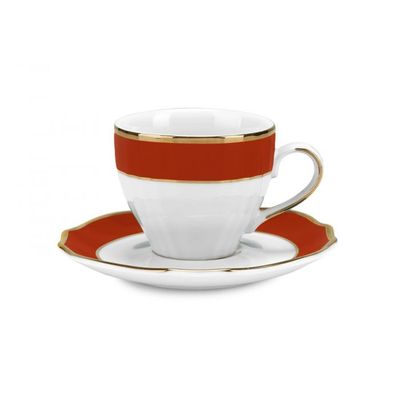 Servizio 6 tazzine corallo  Servizio 6 tazzine corallo "Vievienne" - Fade