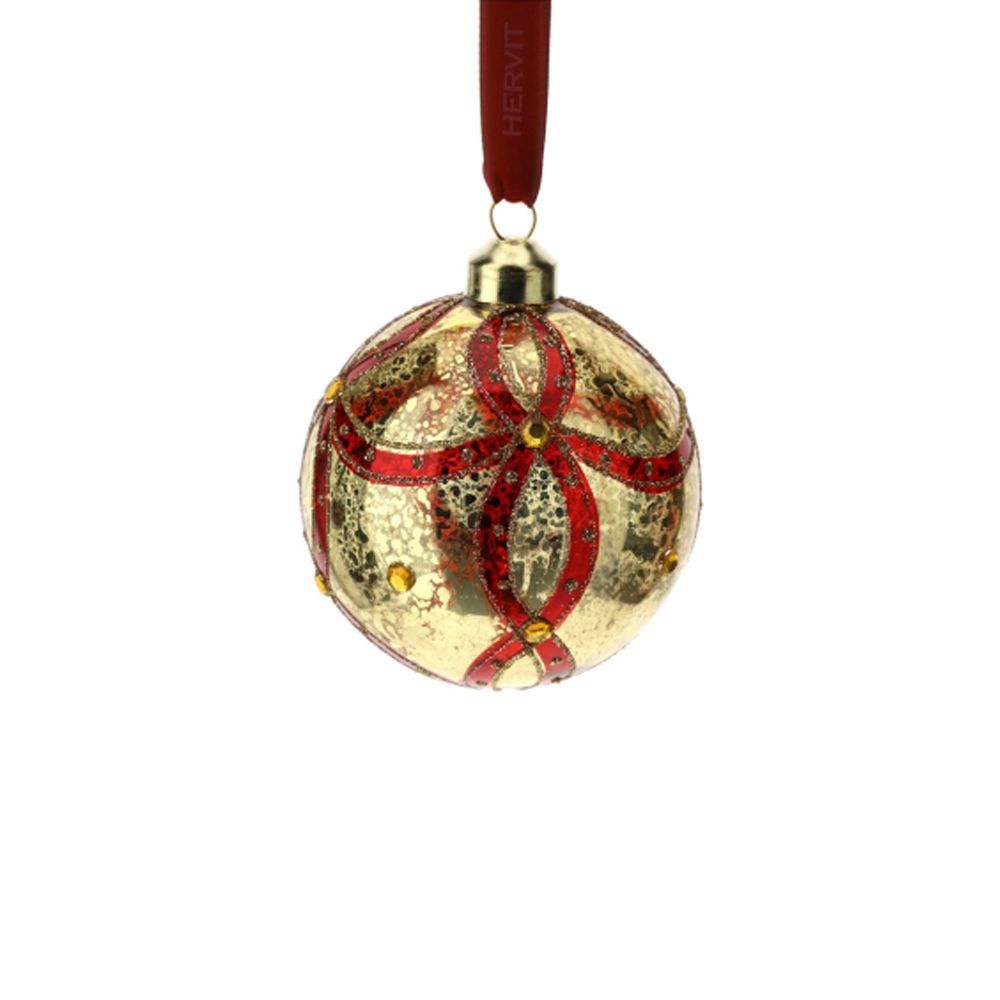 SFERA VETRO SWING DIA.8 CM ROSSA  - Hervit