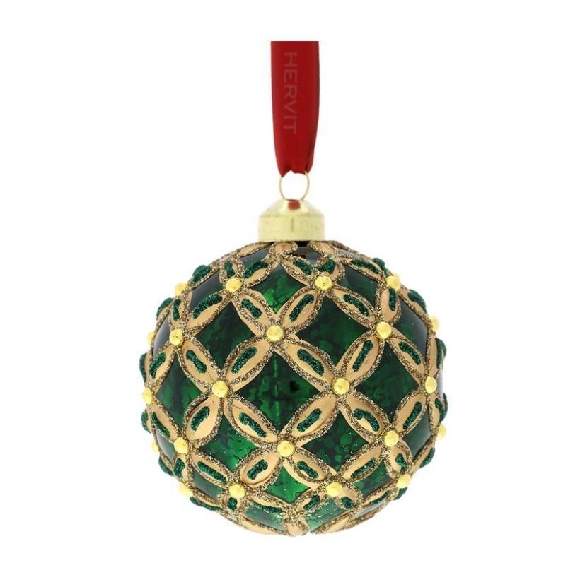 SFERA VETRO RETE DIA.8 CM VERDE - Hervit SFERA VETRO RETE DIA.8 CM VERDE - Hervit