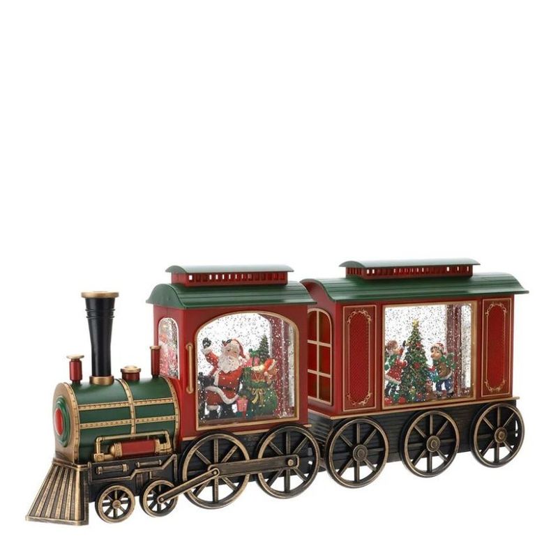 Treno con Babbo Natale e Vagone, con Luce LED e Musica - Hervit Treno con Babbo Natale e Vagone, con Luce LED e Musica - Hervit