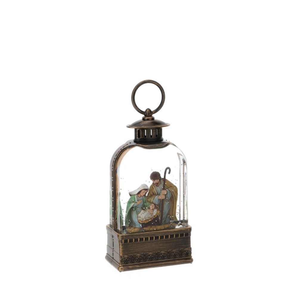 Lanterna con Natività con musica e luce led - Hervit Lanterna con Natività con musica e luce led - Hervit