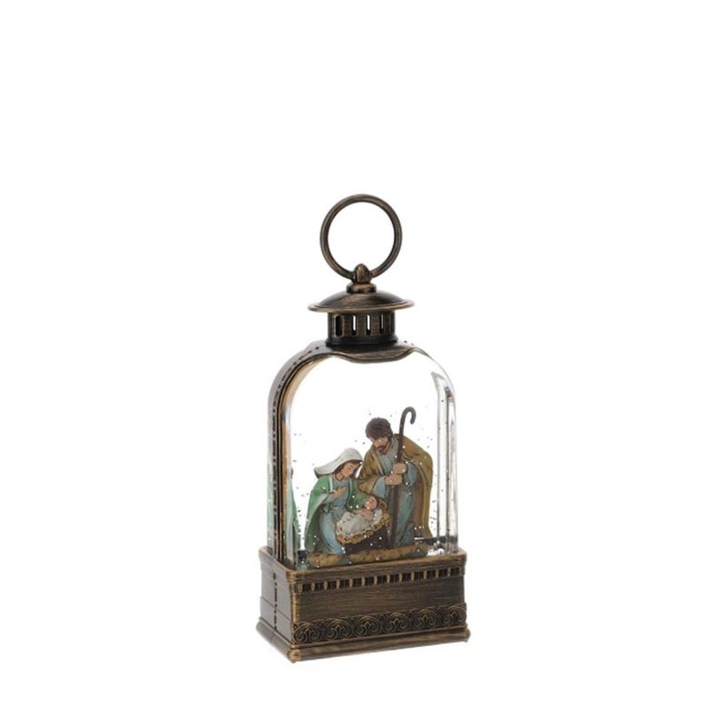 Lanterna con Natività con musica e luce led - Hervit