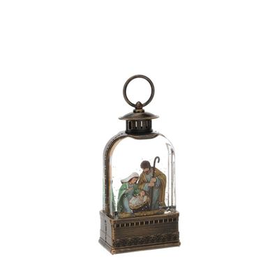 Lanterna con Natività con musica e luce led - Hervit Lanterna con Natività con musica e luce led - Hervit
