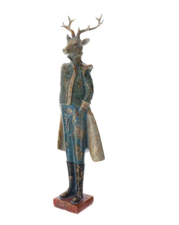 Cervo Vestito Ancient Wood 43 Cm - Hervit