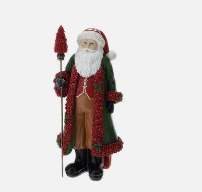 Babbo Natale con bacche Rosse  29CM  - Hervit