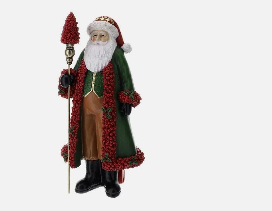 Babbo Natale con bacche Rosse 41CM - Hervit Babbo Natale con bacche Rosse 41CM - Hervit