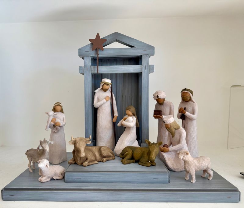 Presepe completo 11 personaggi con capanna - Willow Tree ORIGINAL