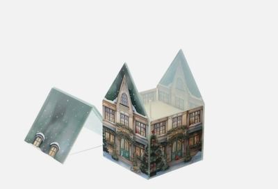 Candela in vetro Cottage Verde - Hervit Candela in vetro Cottage Verde - Hervit