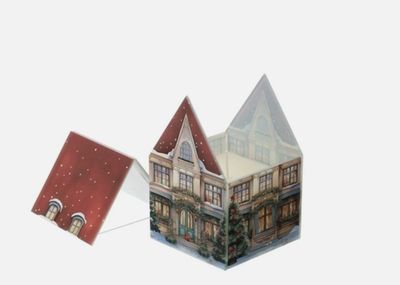 Candela in vetro Cottage Rossa - Hervit Candela in vetro Cottage Rossa - Hervit