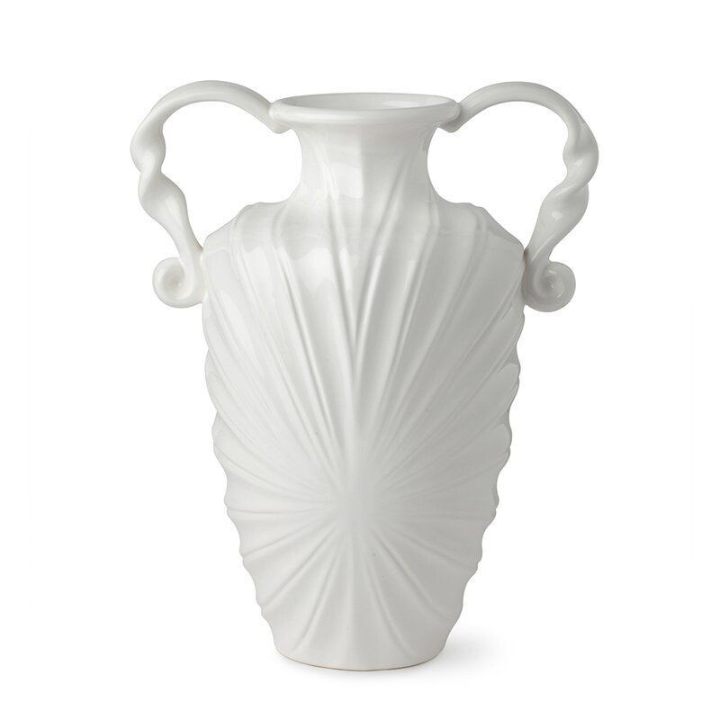 Vaso Anfora in porcellana bianca - Hervit