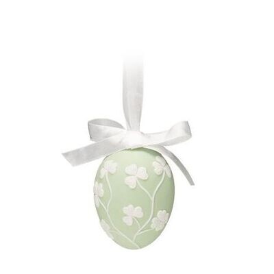 Ovetto da appendere in porcellana Bisquit verde - Palais Royal