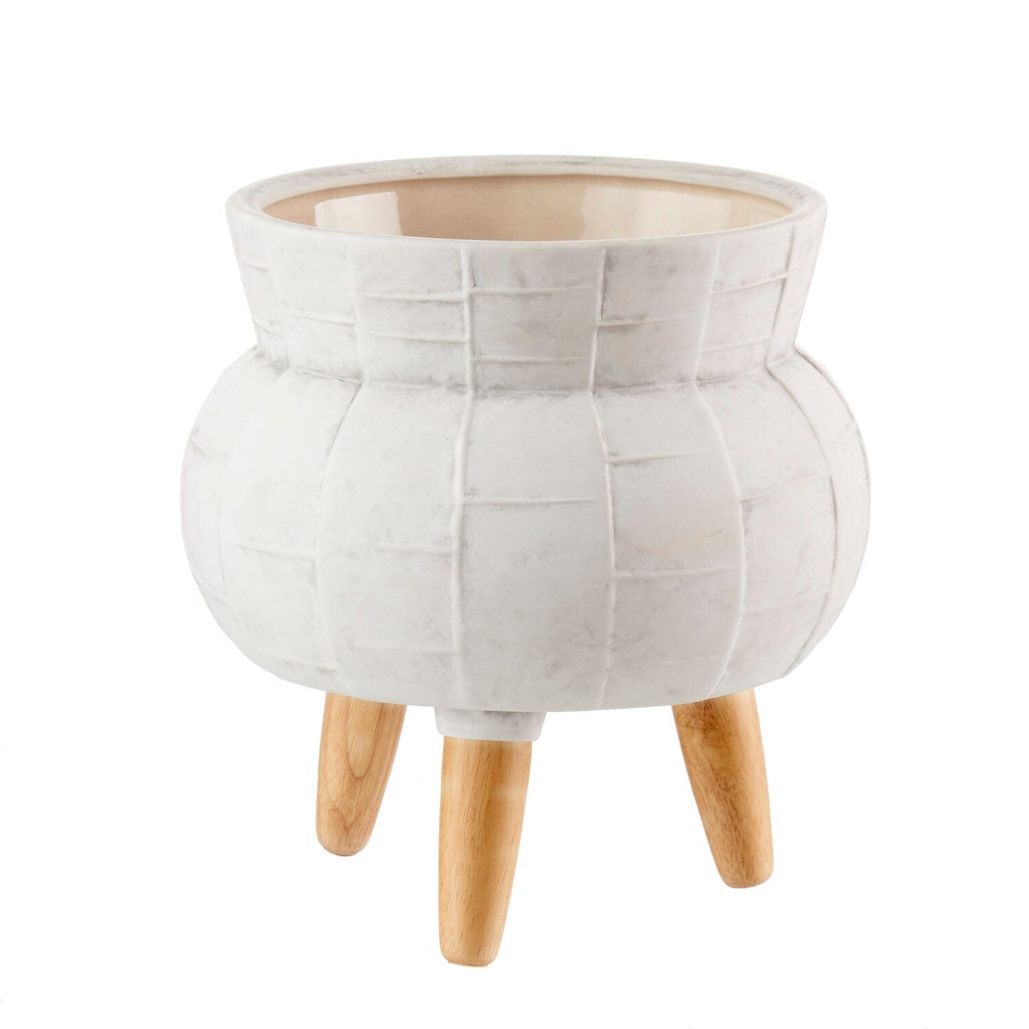 ​Cache-pot piccolo ceramica bianco - L'Oca Nera