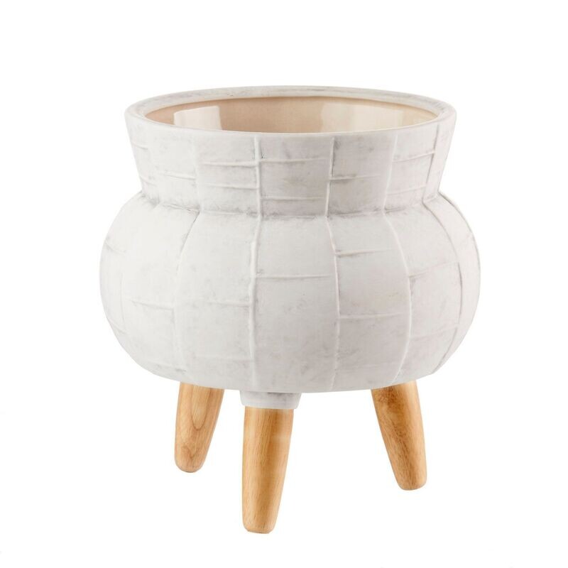 ​Cache-pot piccolo ceramica bianco - L'Oca Nera