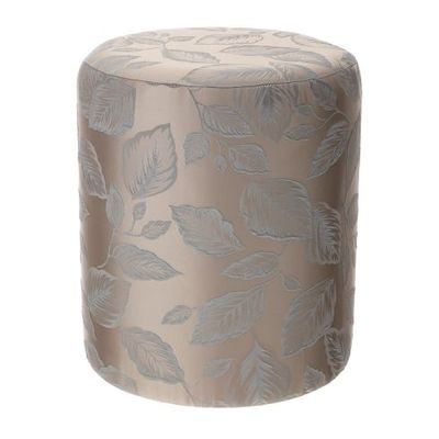 Pouf Foliage Rosa Antico e Argento - hervit