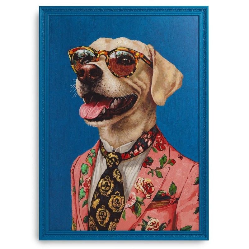 Quadro cane blu 70x100 - Henriette