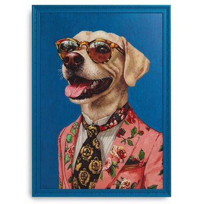Quadro cane blu 70x100 - Henriette Quadro cane blu 70x100 - Henriette