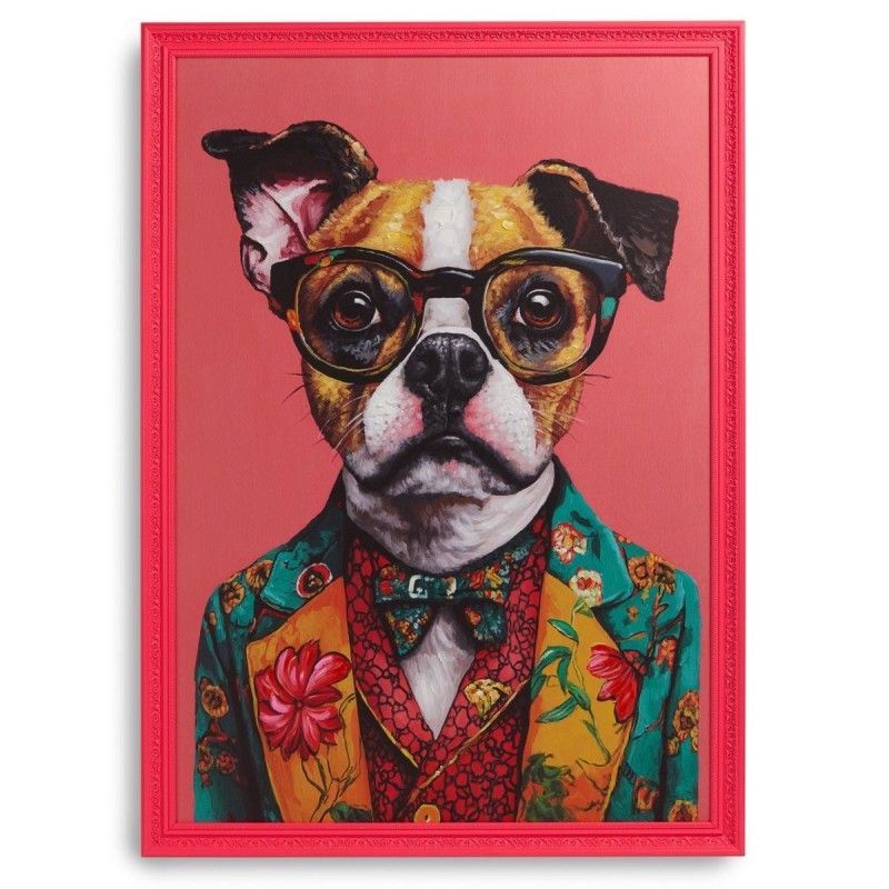 Quadro Cane Fucsia 70x100 - Henriette