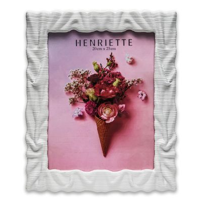 Cornice Increspata bianca 13x18 - Henriette Cornice Increspata bianca 13x18 - Henriette