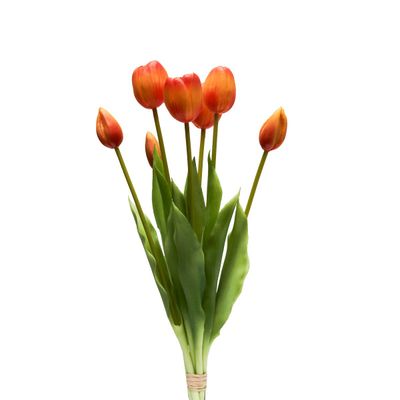 ​BOUQUET 5 TULIPANI ARANCIO CM.28 - Henriette