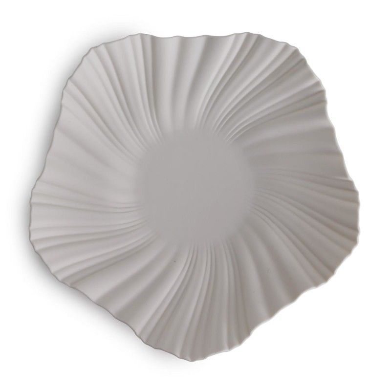 Centrotavola foglia bianco - Henriette