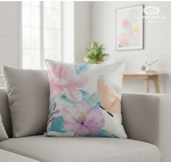 Cuscino quadrato con fiori - L'Infinito