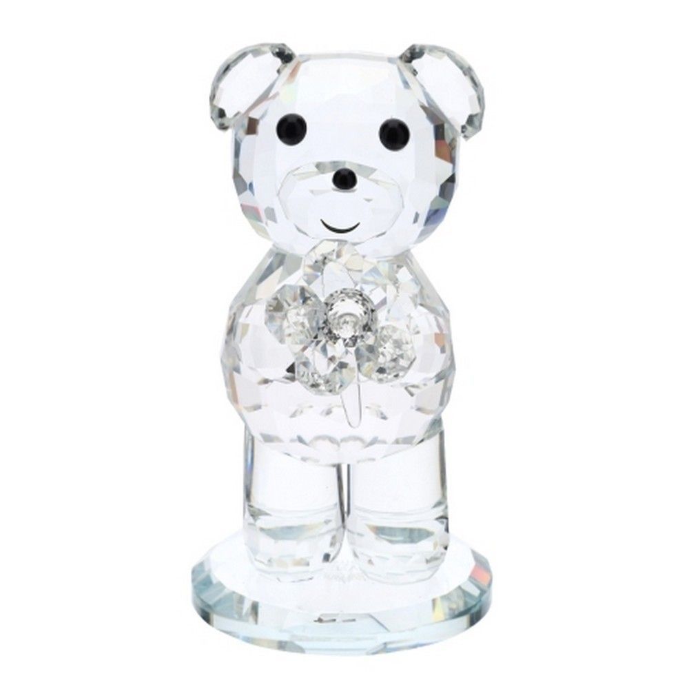 Orsetto con Fiore Cristallo Trasparente -  Hervit